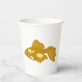 金魚のグッピーかわいい熱帯水族館の魚 紙コップ (正面)