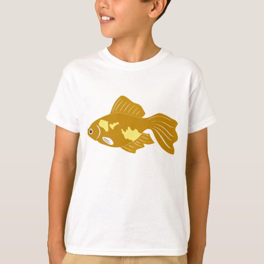 金魚のグッピーかわいい熱帯水族館の魚 Tシャツ (正面)