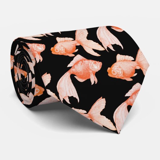 金魚のタイ ネクタイ (ロール)