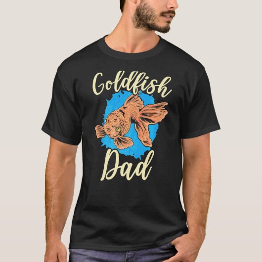 金魚のパパ 水中の魚 アクアリスト 魚の飼育 Tシャツ (正面)