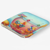 金魚のパーティーパンチボール ペーパープレート (傾斜あり)