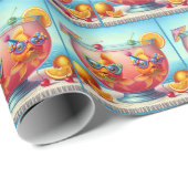 金魚のパーティーパンチボール ラッピングペーパー (ロールコーナー)