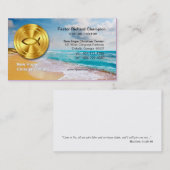 金魚のビーチのキリスト教の大臣か牧師 名刺 (正面/裏面)