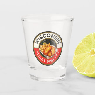 金魚のフライのガイドショットグラス ショットグラス