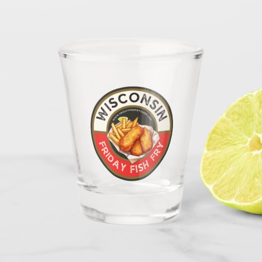 金魚のフライのガイドショットグラス ショットグラス (正面)