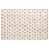 金魚のプリントのデザインの生地 ファブリック (ヤード)