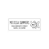 金魚のリターンアドレス セルフインキングスタンプ (デザイン)