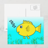 金魚の吹泡 ポストカード (正面/裏面)