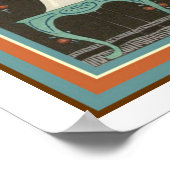 「金魚の女の子」アールデコポスター13 x 19 ポスター (角)