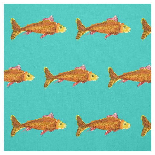 金魚の彗星の魚の芸術のポップアート ファブリック (見本)