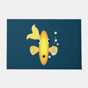 金魚の形 ドアマット