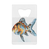金魚の朱文金魚 クレジットカード栓抜き (正面)