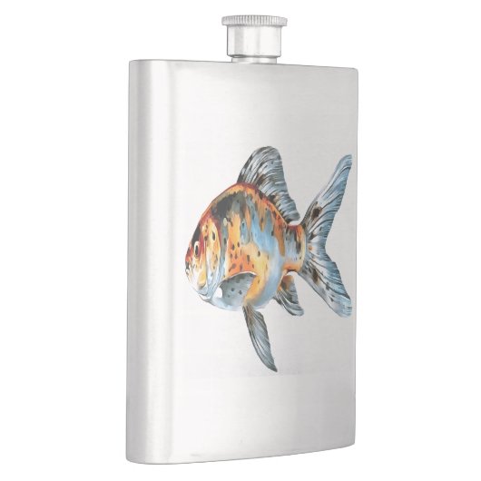 金魚の朱文金魚 フラスク (右)