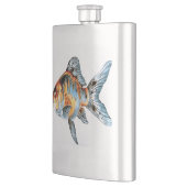 金魚の朱文金魚 フラスク (左)