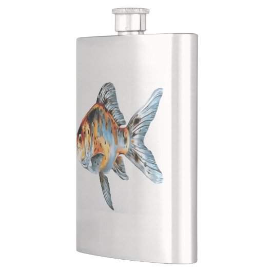 金魚の朱文金魚 フラスク (左)