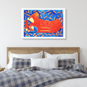 金魚の母絵画子 キャンバスプリント (インサイチュ (寝室))