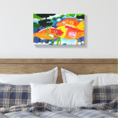 金魚の池 キャンバスプリント (インサイチュ (寝室))