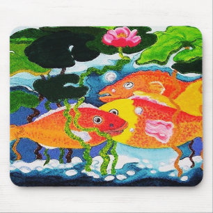 金魚の池 マウスパッド