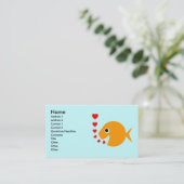 金魚の熱帯魚のブリーダーのプール管理 名刺 (スタンド正面)