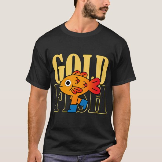 金魚の絵 Tシャツ (正面)
