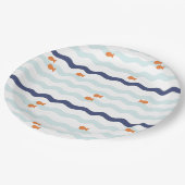 金魚の誕生会のプレート ペーパープレート (アングル)