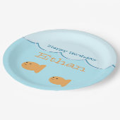 金魚の誕生会の紙皿 ペーパープレート (アングル)