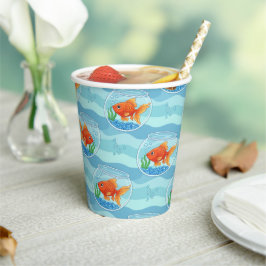 金魚の誕生日パーティー用紙コップ 紙コップ