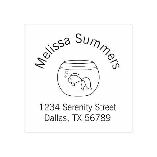 金魚の鉢のアーチの住所|過去記事 ラバースタンプ (インプリント)