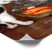 金魚の魚釣り ポスター (角)