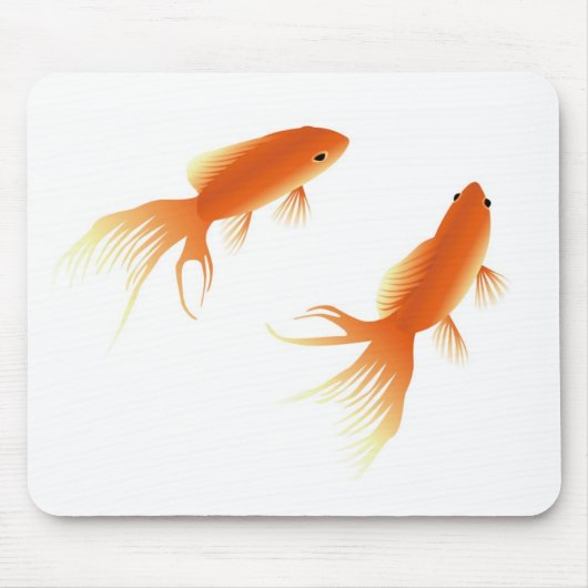 金魚のmousepadのマウスパッド マウスパッド (正面)
