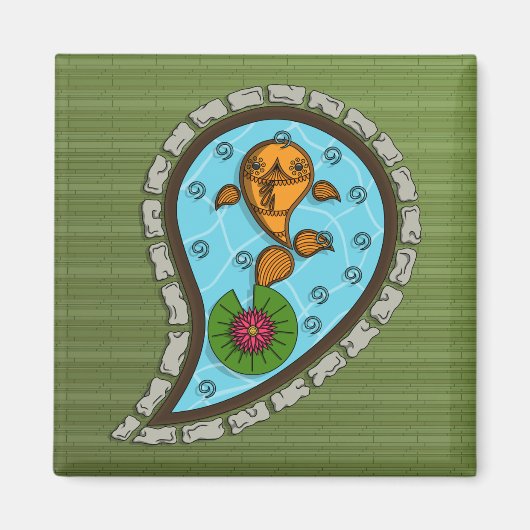 金魚はかりで測の磁石 マグネット (正面)