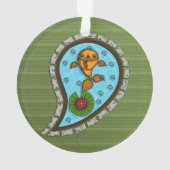 金魚はかりで測アクリルオーナメント オーナメント (裏面)