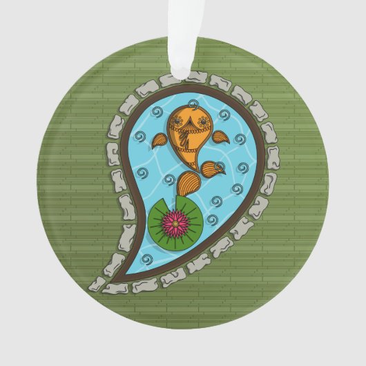 金魚はかりで測アクリルオーナメント オーナメント (正面)