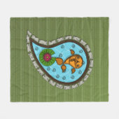 金魚はかりで測フリースブランケット フリースブランケット (正面(横))