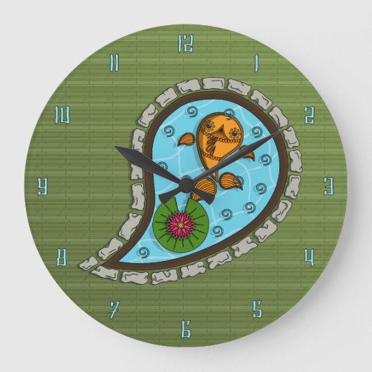金魚はかりで測時計 ラージ壁時計 (正面)