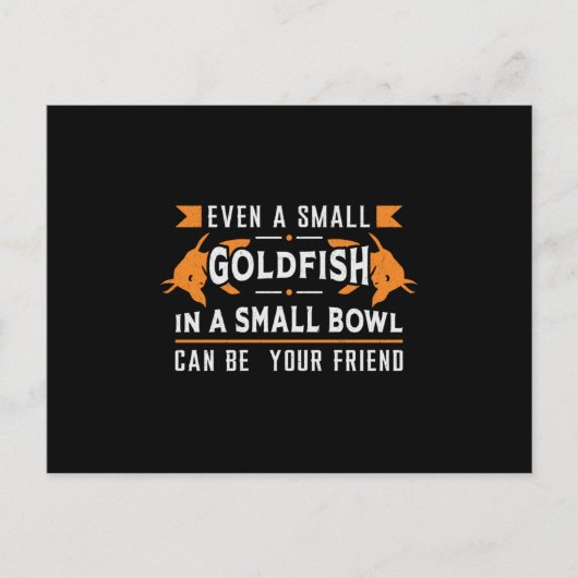 金魚も小さな金魚の水族館の魚 ポストカード (正面)