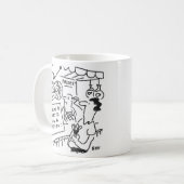 金魚をフェアで獲得 – ダーツおもしろいテーマ コーヒーマグカップ (正面左)