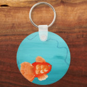 金魚を泳ぐ キーホルダー (正面)