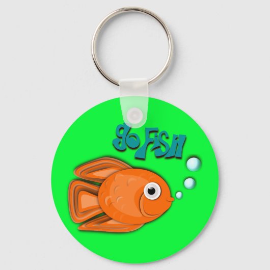 金魚を釣りに行く キーホルダー (正面)
