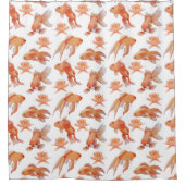 金魚カラフルのシャワーカーテン シャワーカーテン (正面)