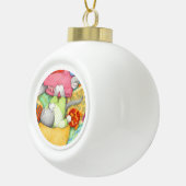 金魚クラッカー子猫セラミックボールオーナメント セラミックボールオーナメント (右)