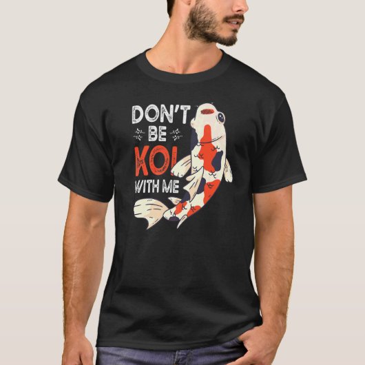 金魚コイ池食コイと金魚ジャパ Tシャツ (正面)