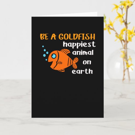 金魚サッカーのモチベおもしろいーション引用文がうれしい カード (黄色い花)