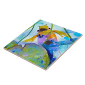 金魚セラミックタイル（6"正方形） タイル (側面)