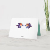 金魚デザイン「早くよくなれ」グリーティングカード カード (裏面)