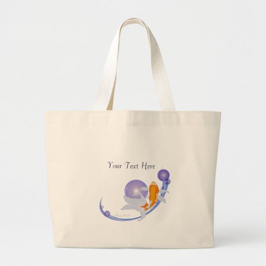 金魚トートバッグ ラージトートバッグ (正面)