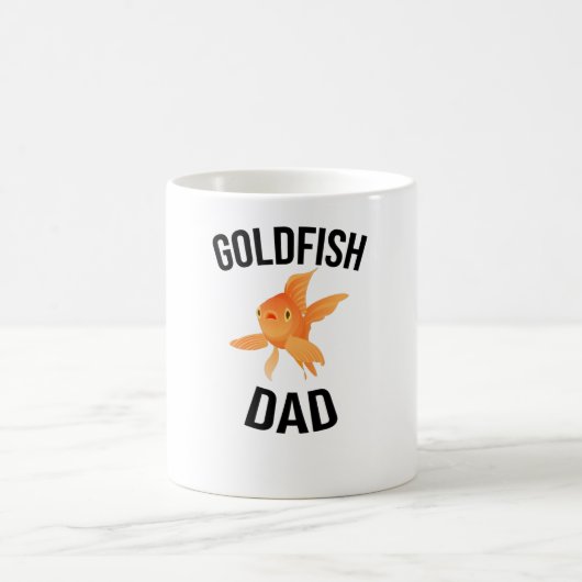 金魚パパ | Goldfish Father Aquarist Goldfish コーヒーマグカップ (中央)