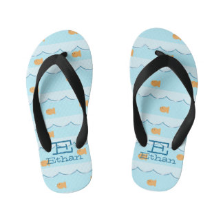金魚パーソナライズされたビーチサンダル キッズビーチサンダル