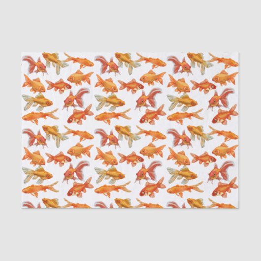 金魚プリント 薄葉紙 (正面)