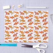 金魚プリント 薄葉紙 (クラフト)